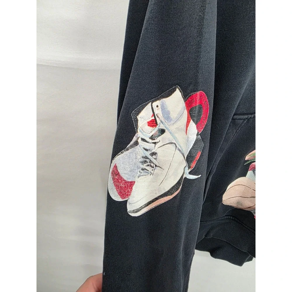 Jordan Artist Series Jacob Rochester Flight World Tour Hoodie Black Mens Medium